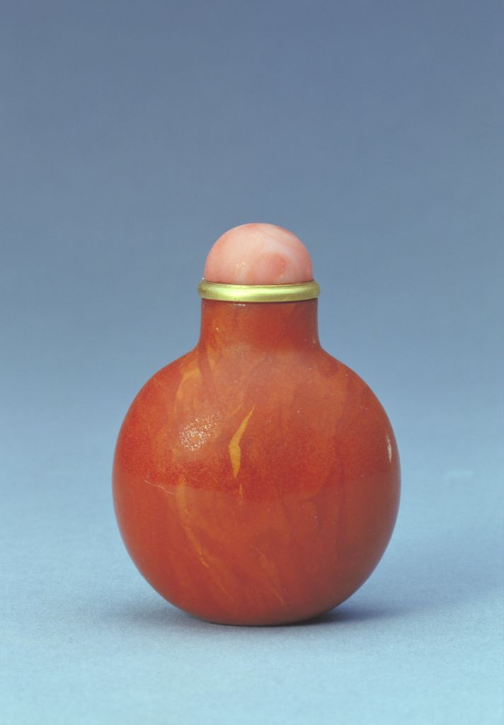 图片[1]-Honey wax snuff bottle-China Archive